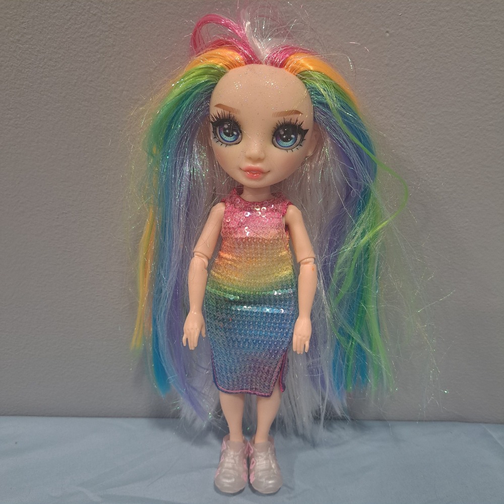 MGA Rainbow High Amaya Raine Doll Rainbow Sequin Dress Glitter Hair‎ Fashion Toy